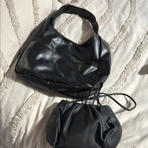 Elegant Black Women's Handbag Set